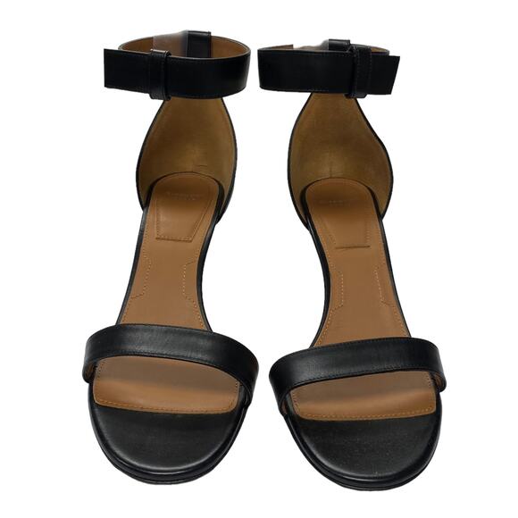 Givenchy Paris Womens Size 39 Black Leather Ankle Strap Heel Sandals - Picture 4 of 9
